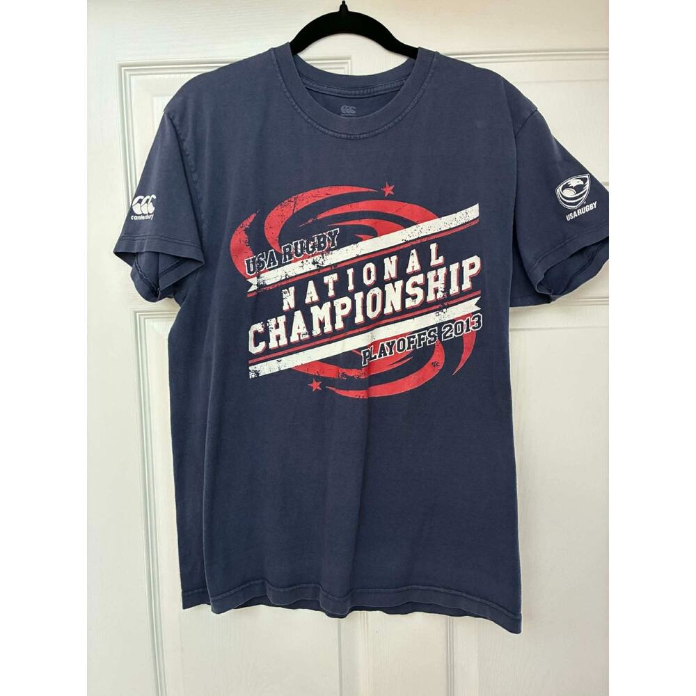 USA Rugby National Championship T-Shirt Mens M Navy Canterbury Playoffs 2013
